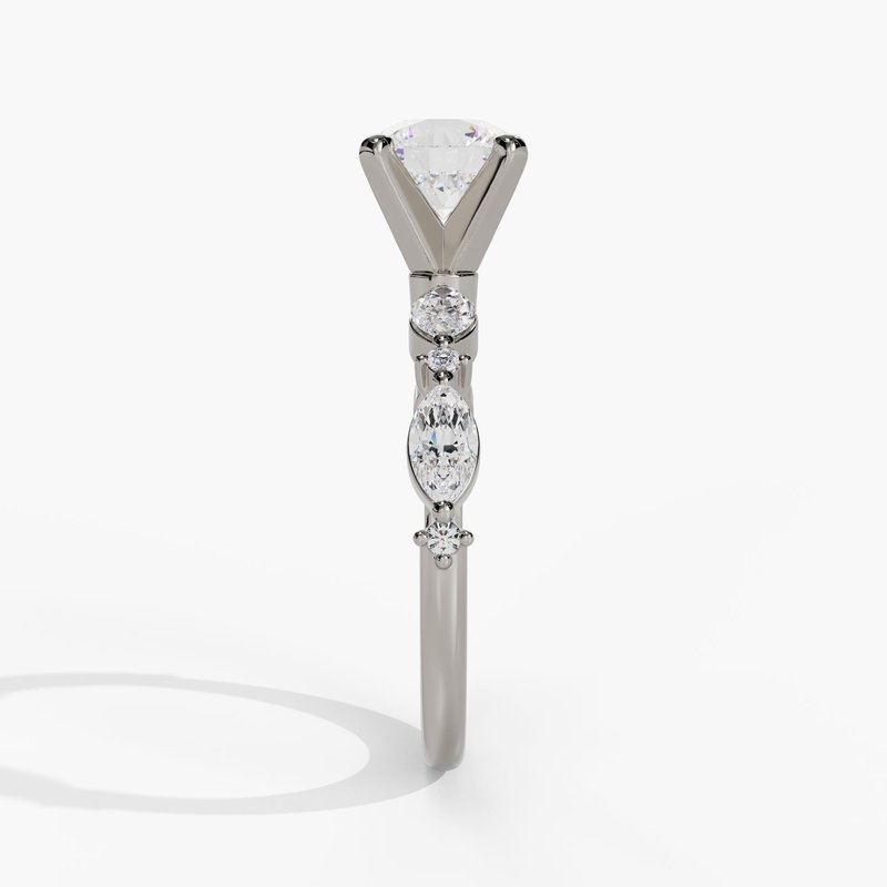 White gold diamond ring