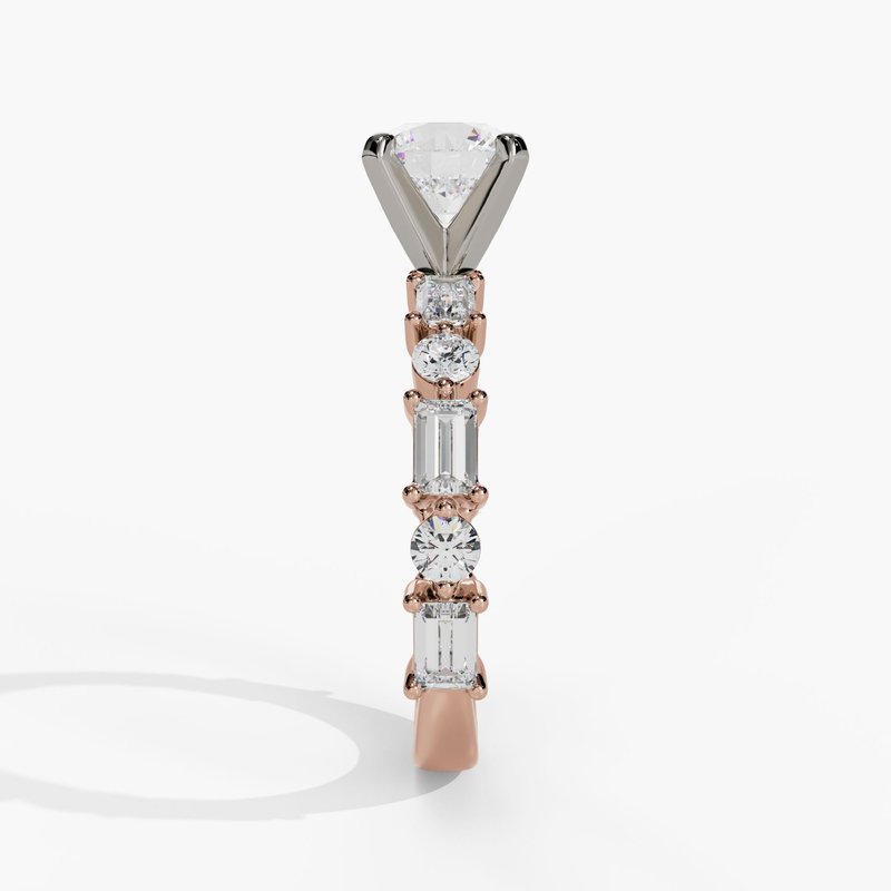 Rose gold diamond ring